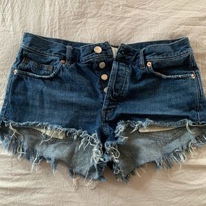 Free people denim shorts